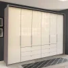 Kombi-Schlafzimmer-Kleiderschrank in Creme - Casilla