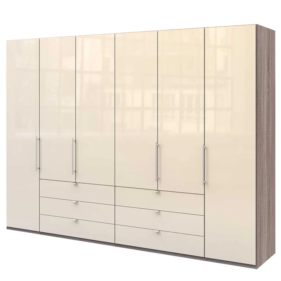 Kombi-Schlafzimmer-Kleiderschrank in Creme - Casilla