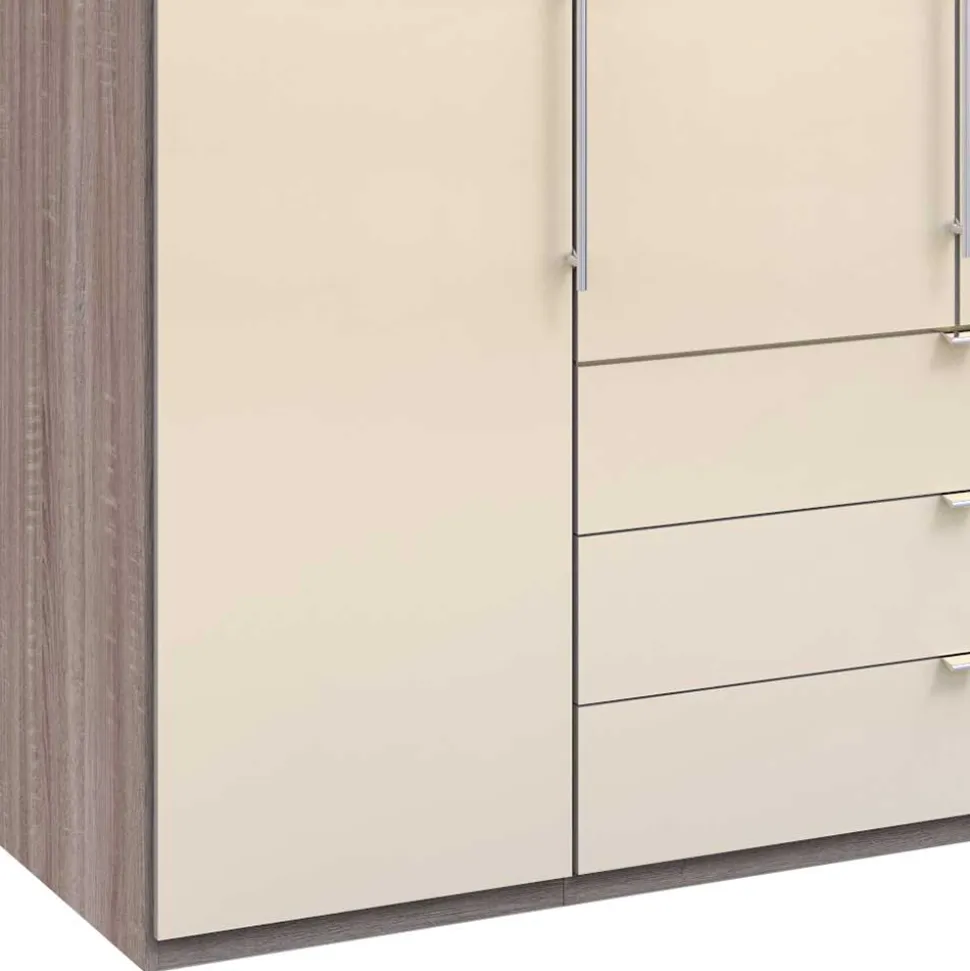 Kombi-Schlafzimmer-Kleiderschrank in Creme - Casilla
