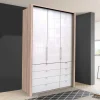 Kombi-Schlafzimmerschrank mit 2 Türen und 8 Schubkästen - Bosays