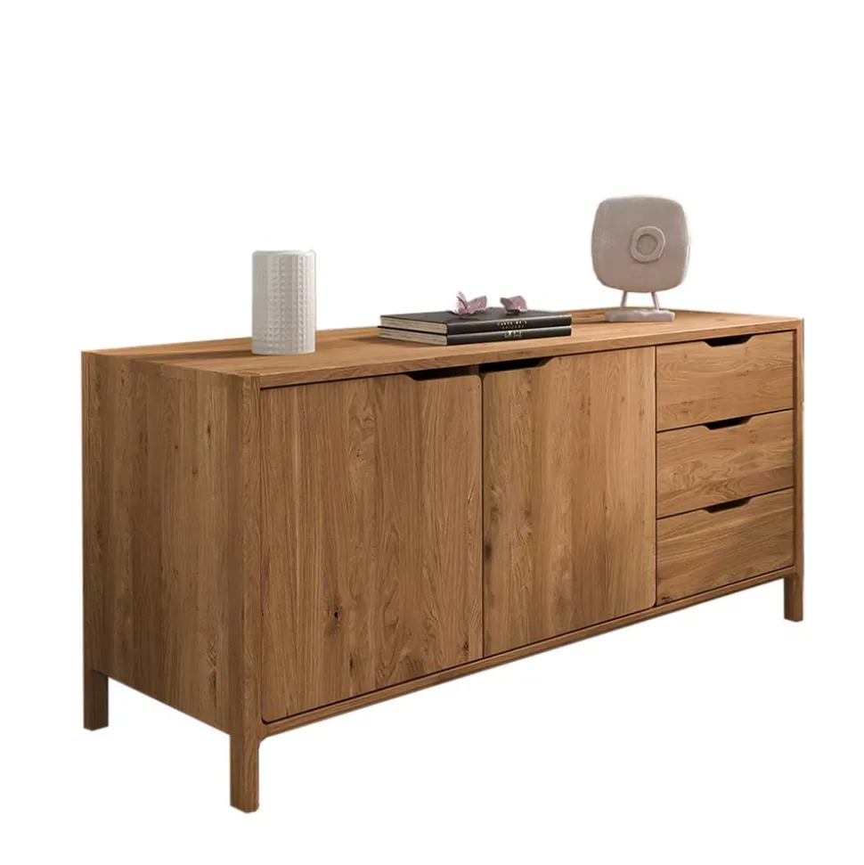 Kombi-Sideboard aus Wildeiche Massivholz - Laida