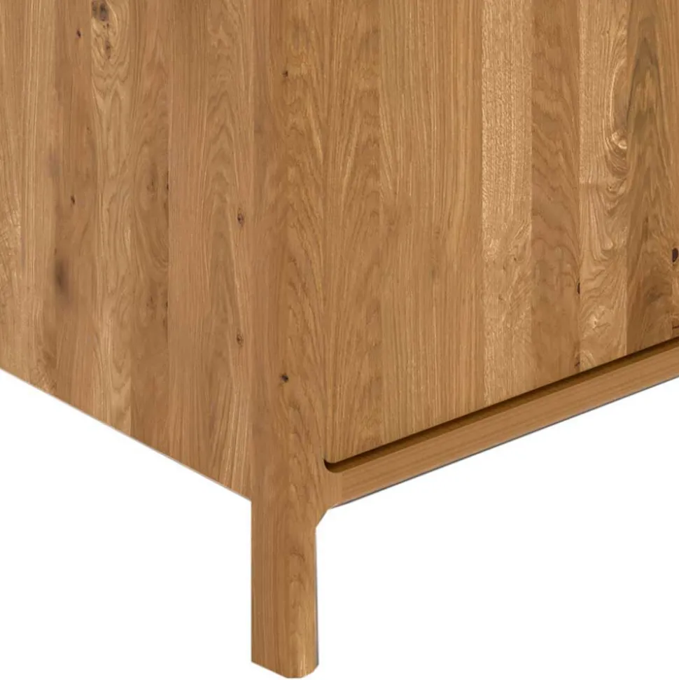 Kombi-Sideboard aus Wildeiche Massivholz - Laida