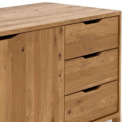 Kombi-Sideboard aus Wildeiche Massivholz - Laida