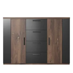 Kommode fürs Schlafzimmer in Eiche Dunkel - Prabhaa
