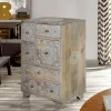 Kommode in Holz White Wash - Troyes