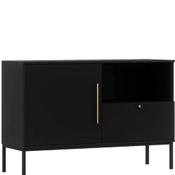 Kommode in Schwarz mit Gold - Groot
