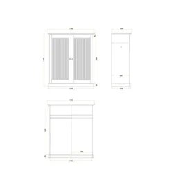 Kompakter Kleiderschrank im Modern-Country-Style - Nauizia