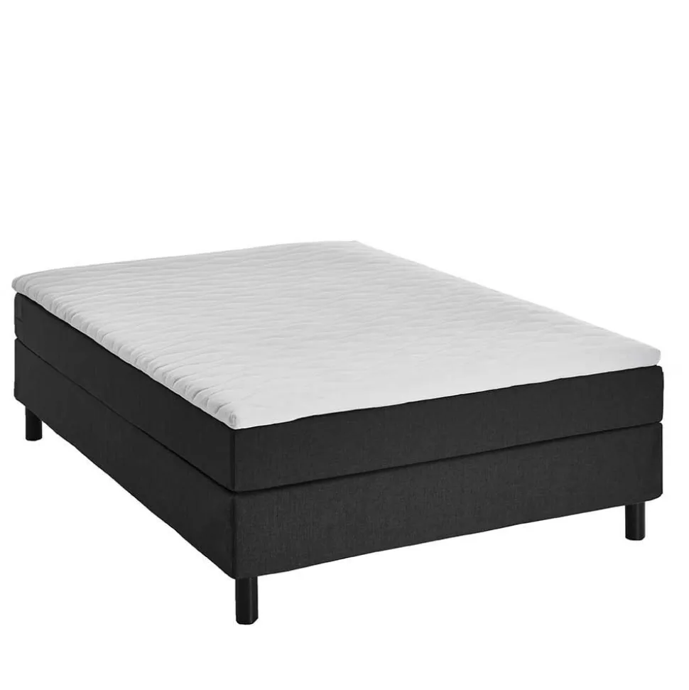 Komplett Bett für Dachschrägen in Schwarz - Vitablo