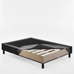 Komplett Bett für Dachschrägen in Schwarz - Vitablo