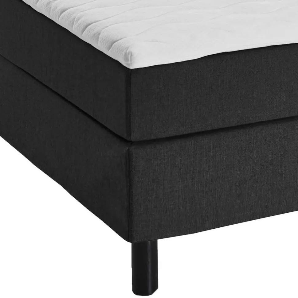 Komplett Bett für Dachschrägen in Schwarz - Vitablo