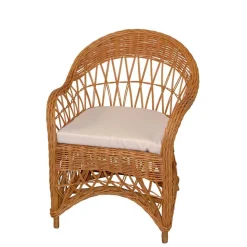 Korbsessel aus Rattan in Honigfarben - Uarte