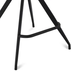 Kunstleder Barstuhl in Schwarz - Bennetto (2er Set)