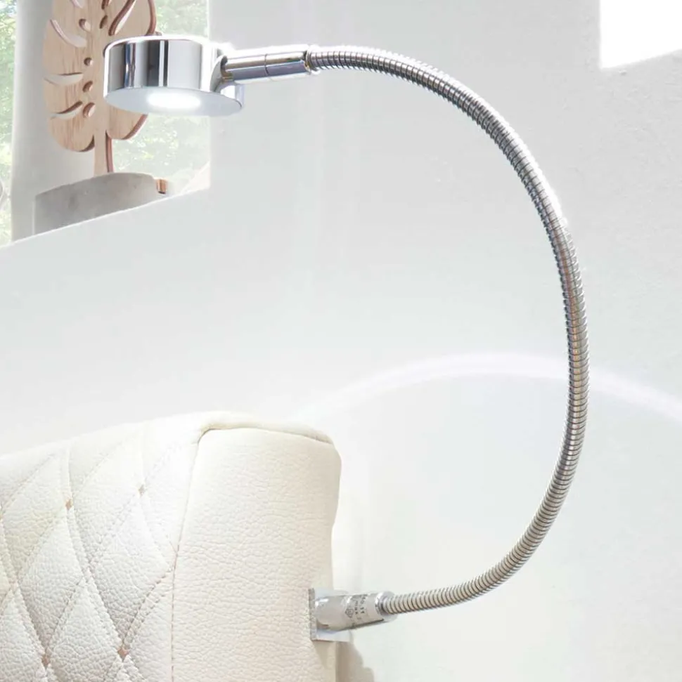 Kunstleder Design Bett mit Licht am Kopfteil - Crascanu