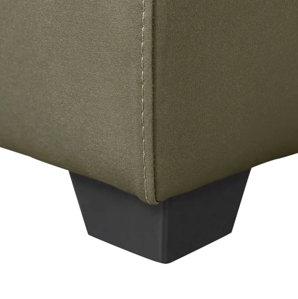 Kunstleder Polsterhocker 88x40x64 cm - Olterva