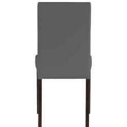 Kunstleder Stühle in Grau mit Wenge - Burina (2er Set)