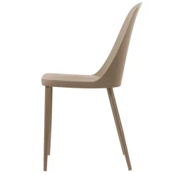 Kunststoffstühle in Taupe - Jocen (4er Set)