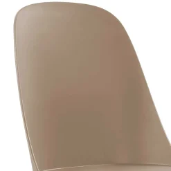 Kunststoffstühle in Taupe - Jocen (4er Set)