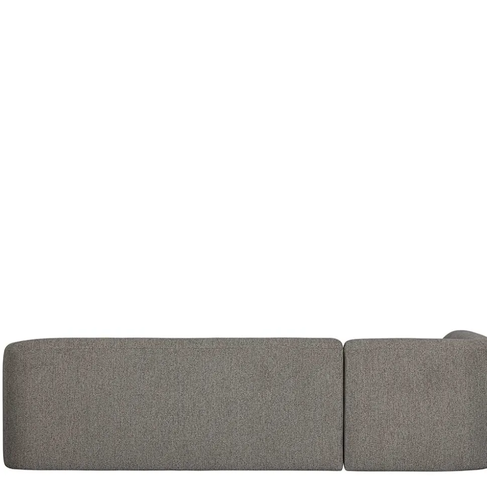 L Sofa im Skandi Design in Grau Chenille - Grandessa