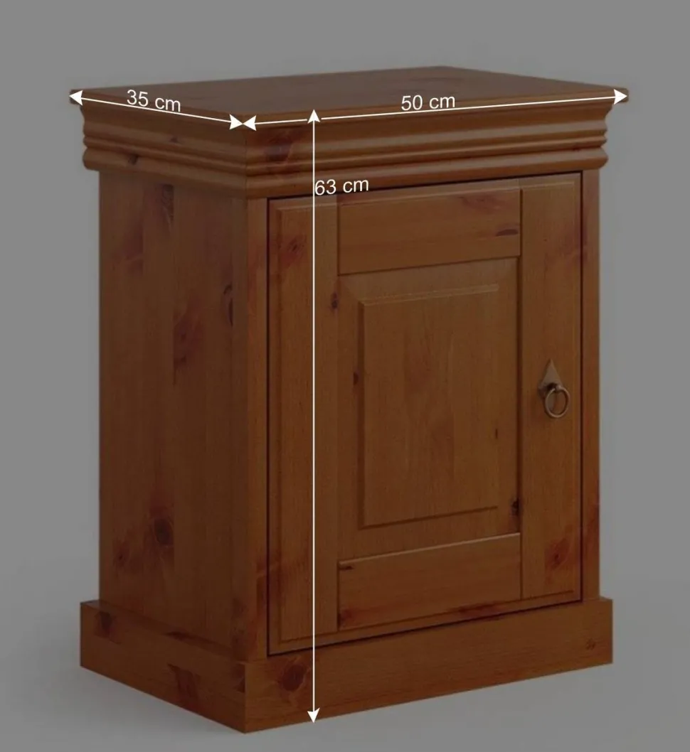 Landhaus Bett in 140x200 mit Schubladen - Lusanne
