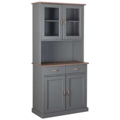 Landhaus Buffetschrank in Grau & Braun - Nepplan