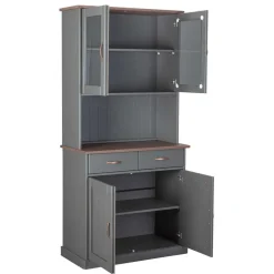 Landhaus Buffetschrank in Grau & Braun - Nepplan