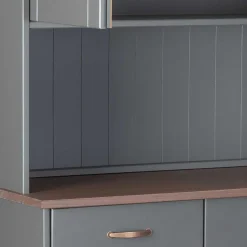 Landhaus Buffetschrank in Grau & Braun - Nepplan