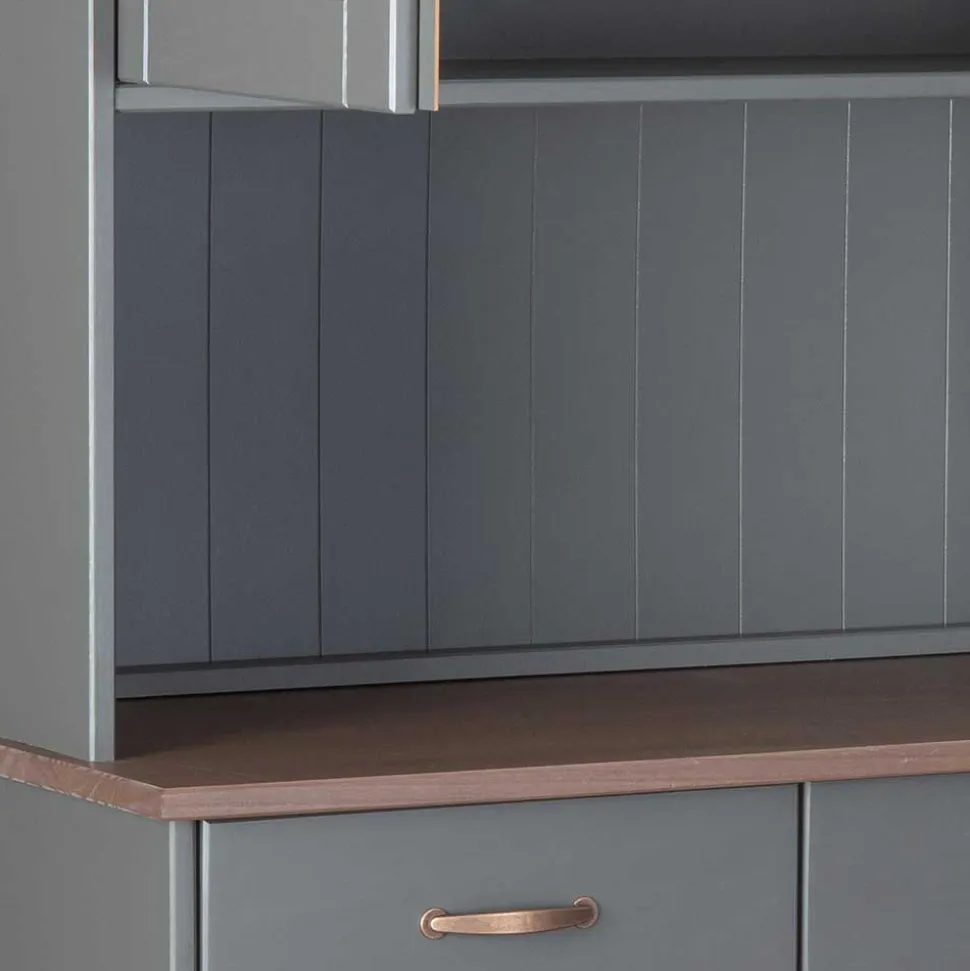Landhaus Buffetschrank in Grau & Braun - Nepplan