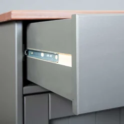 Landhaus Buffetschrank in Grau & Braun - Nepplan