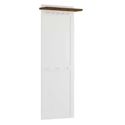 Landhaus Garderobenpaneel aus Kiefer zweifarbig - Zalya