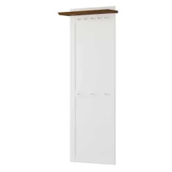 Landhaus Garderobenpaneel aus Kiefer zweifarbig - Zalya