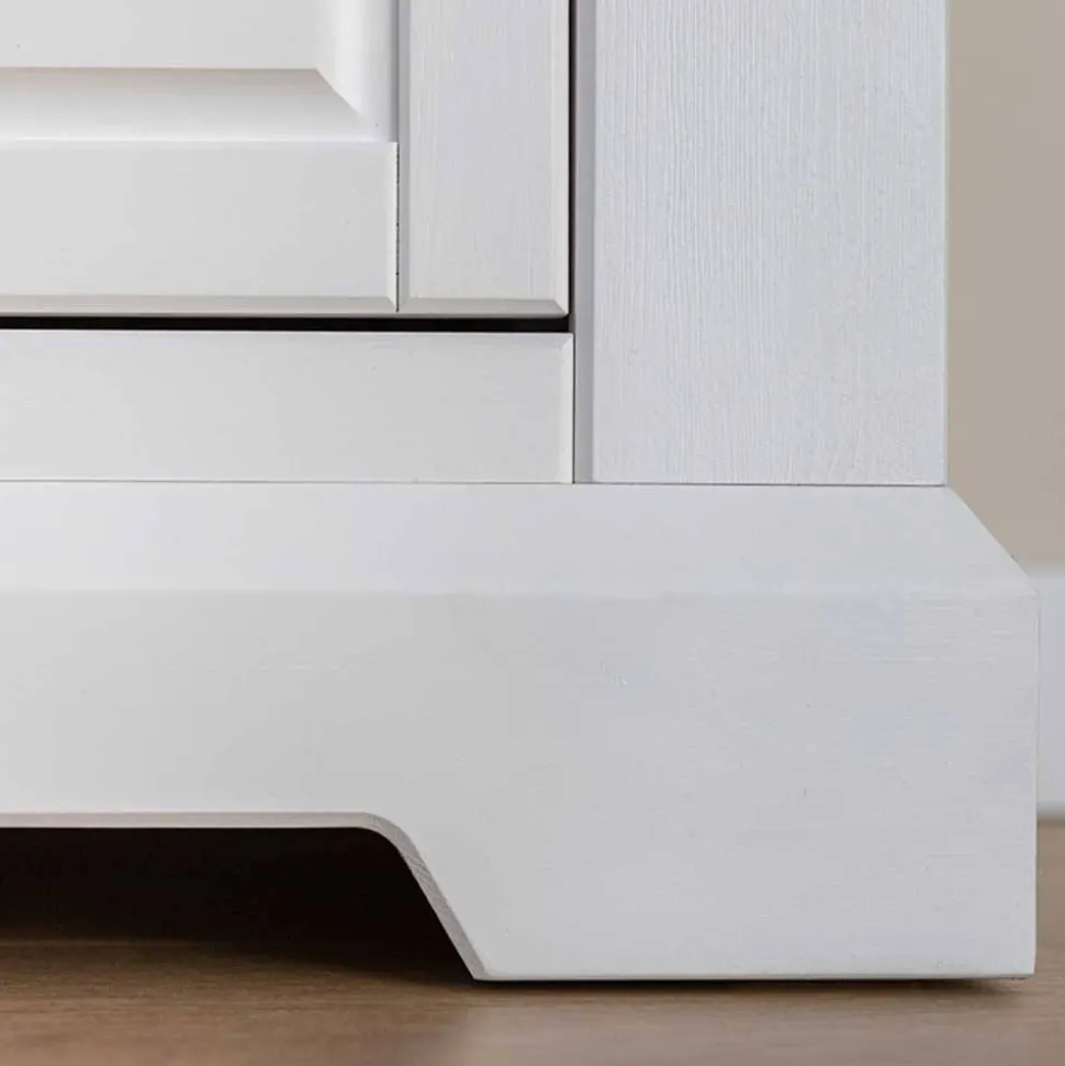 Landhaus Highboard aus Kiefer zweifarbig - Zalya