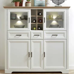 Landhaus Highboard beleuchtet - Sinolita