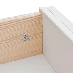 Landhaus Highboard in Weiß und Nussbaum Braun - Manipur
