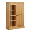 Landhaus Highboard Vitrine aus Kiefer - Goro