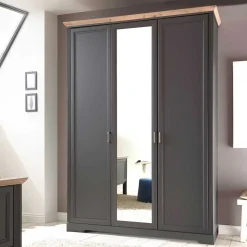 Landhaus Kleiderschrank mit Spiegel - Zenuvra