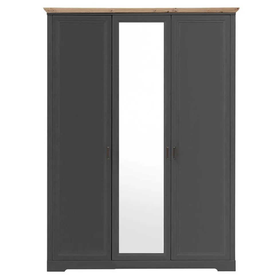 Landhaus Kleiderschrank mit Spiegel - Zenuvra
