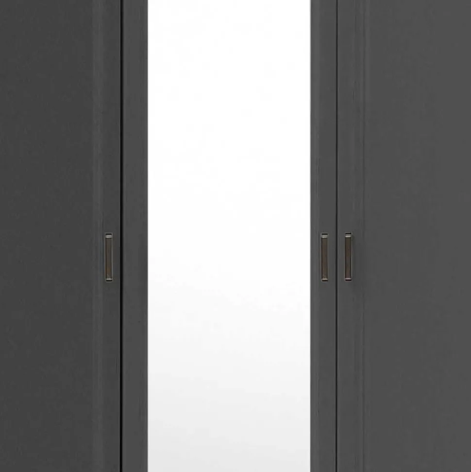 Landhaus Kleiderschrank mit Spiegel - Zenuvra
