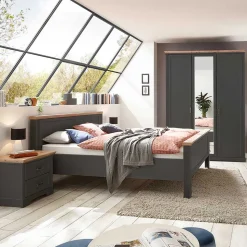 Landhaus Kleiderschrank mit Spiegel - Zenuvra