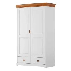 Landhaus Kombi-Kleiderschrank aus Kiefernholz - Varicano