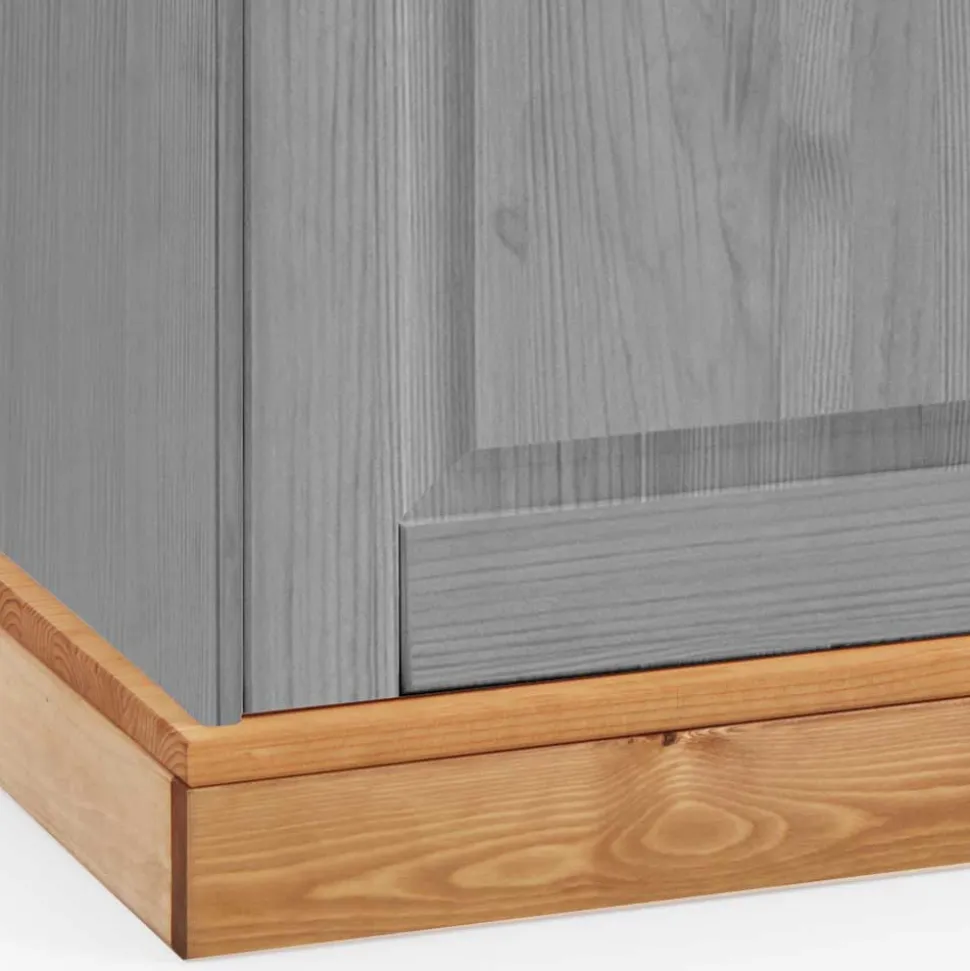 Landhaus Sideboard Cempino in Grau