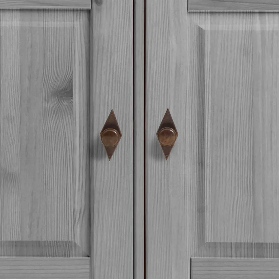 Landhaus Sideboard Cempino in Grau