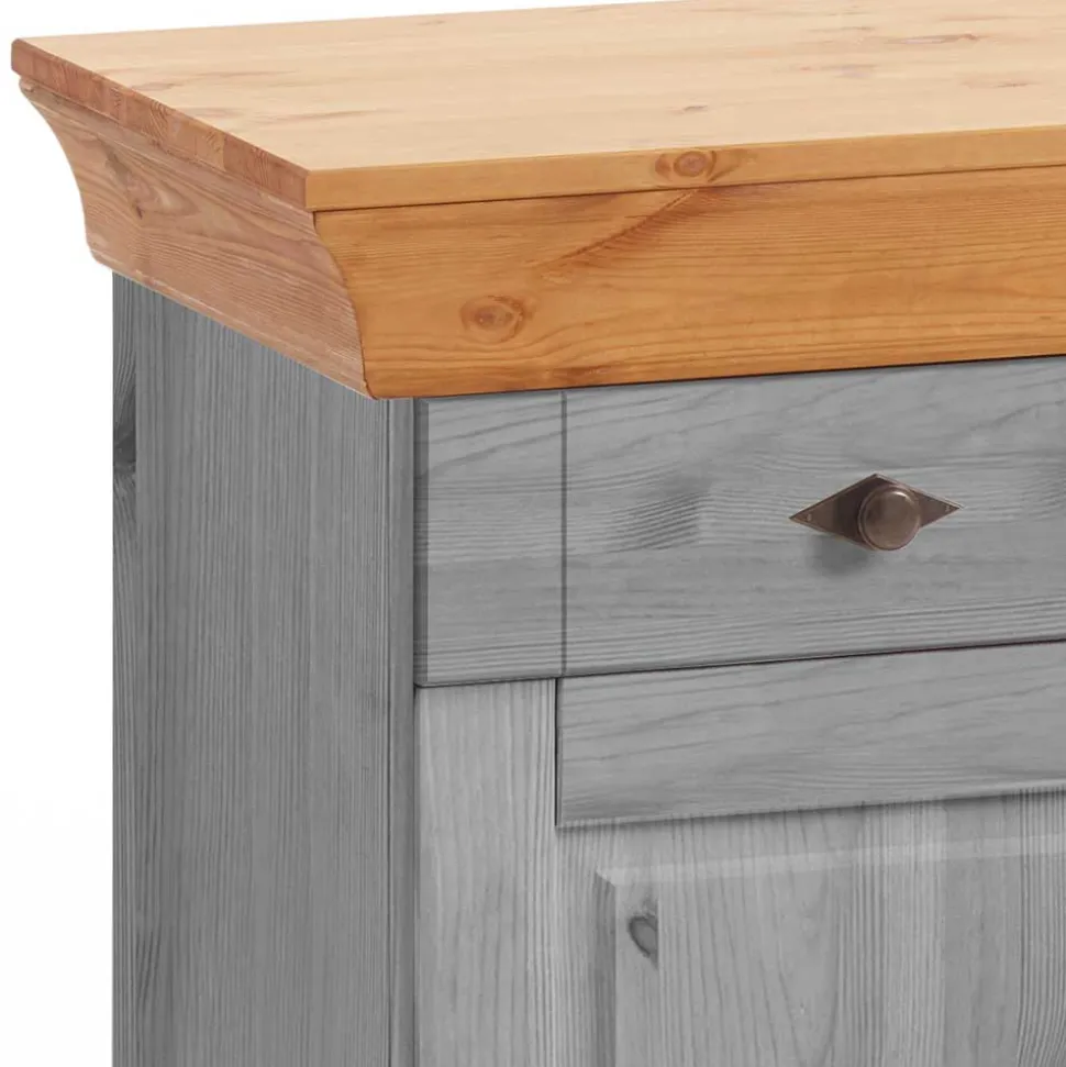 Landhaus Sideboard Cempino in Grau
