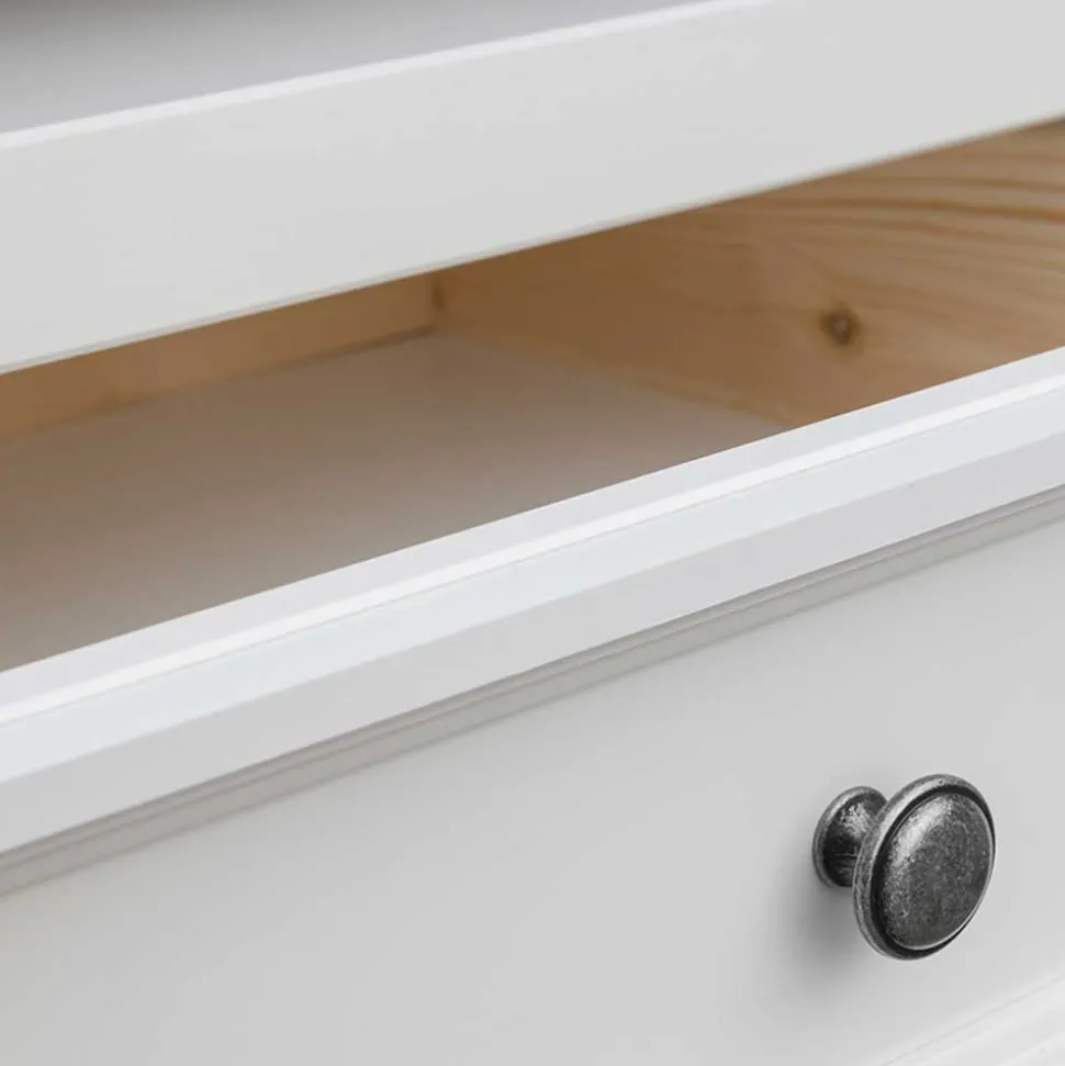 Landhaus Sideboard in Weiß lackiert - Indico