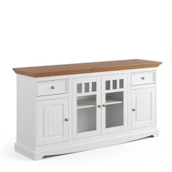 Landhaus Sideboard mit Glaseinsätzen - Bordona