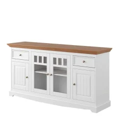 Landhaus Sideboard mit Glaseinsätzen - Bordona