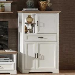 Landhaus TV Bank & Highboard - Sinolita (zweiteilig)