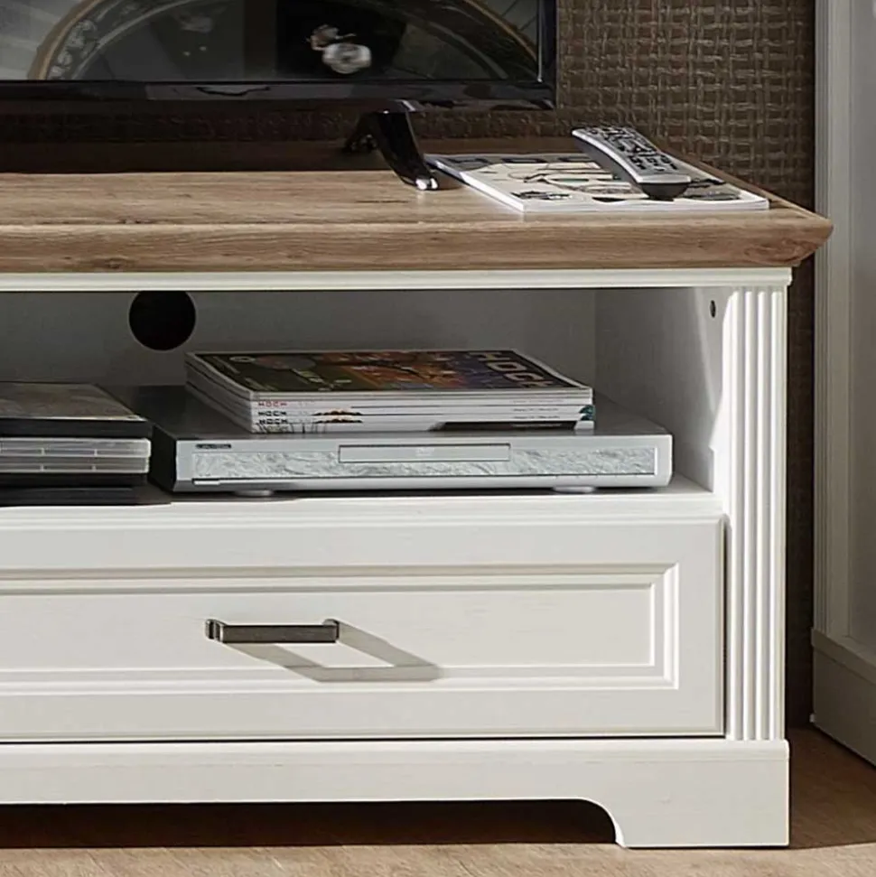 Landhaus TV Board mit Tür & Schublade - Sinolita I
