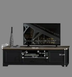 Landhaus TV Wohnmöbel Set - Thumbs (dreiteilig)