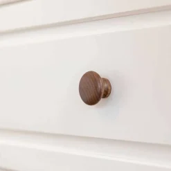 Landhaus Vitrinenschrank aus Kiefer zweifarbig - Zalya