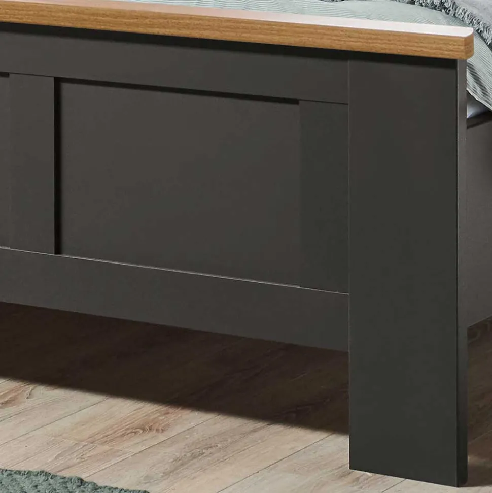 Landhausbett mit 140 cm Breite modern - Cretania